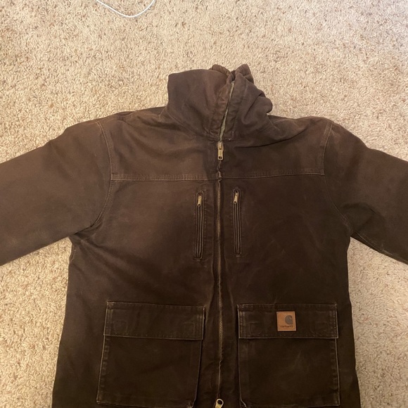 Carhartt Sherpa lined duck jacket - Picture 2 of 3